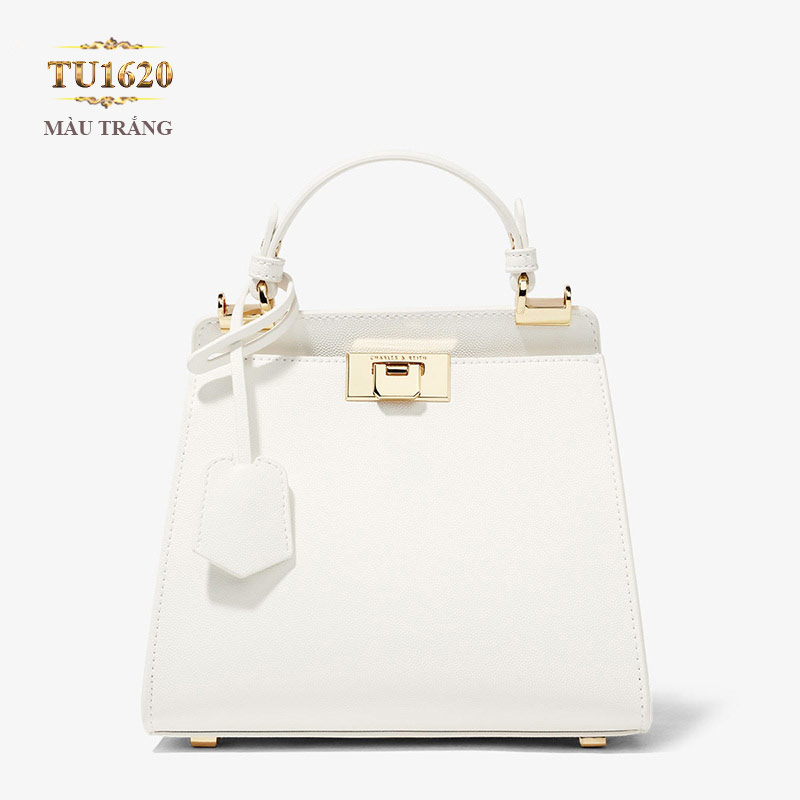  Túi xách Charles – Keith cầm tay màu trắng mang lại sự sang trọng và đẳng cấp TU1620; Giá: 2.732.000 VNĐ