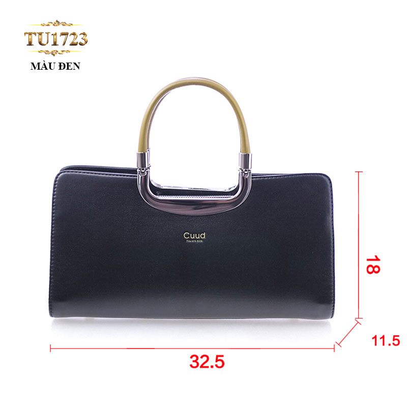 Túi xách Cuud cao cấp kiểu dáng thời trang (size nhỏ) TU1723 (Màu đen) 